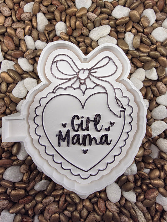 Girl Mom Heart Freshie Mold