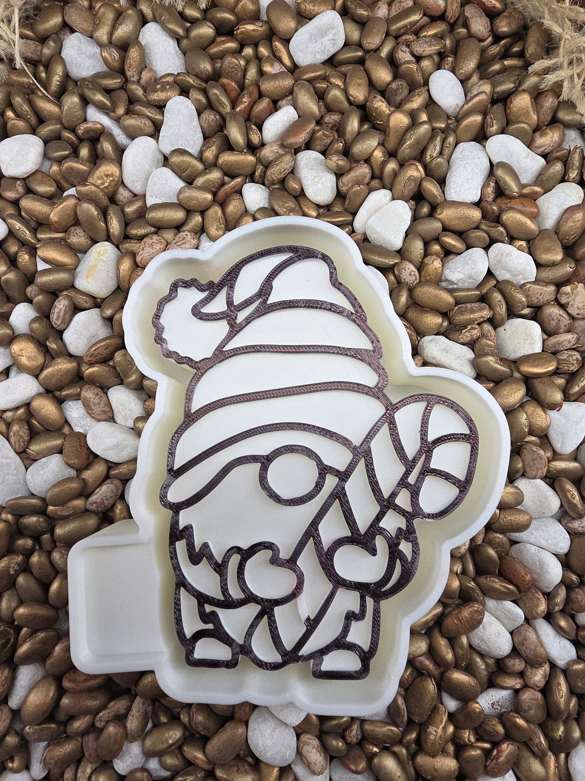 Gnome Candy Cane Freshie Mold