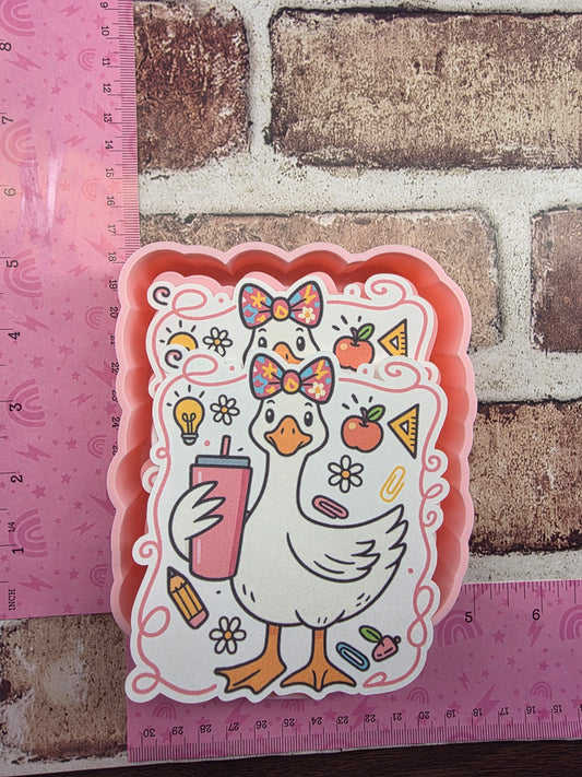 Goose Teacher Cardstock Freshie Mold