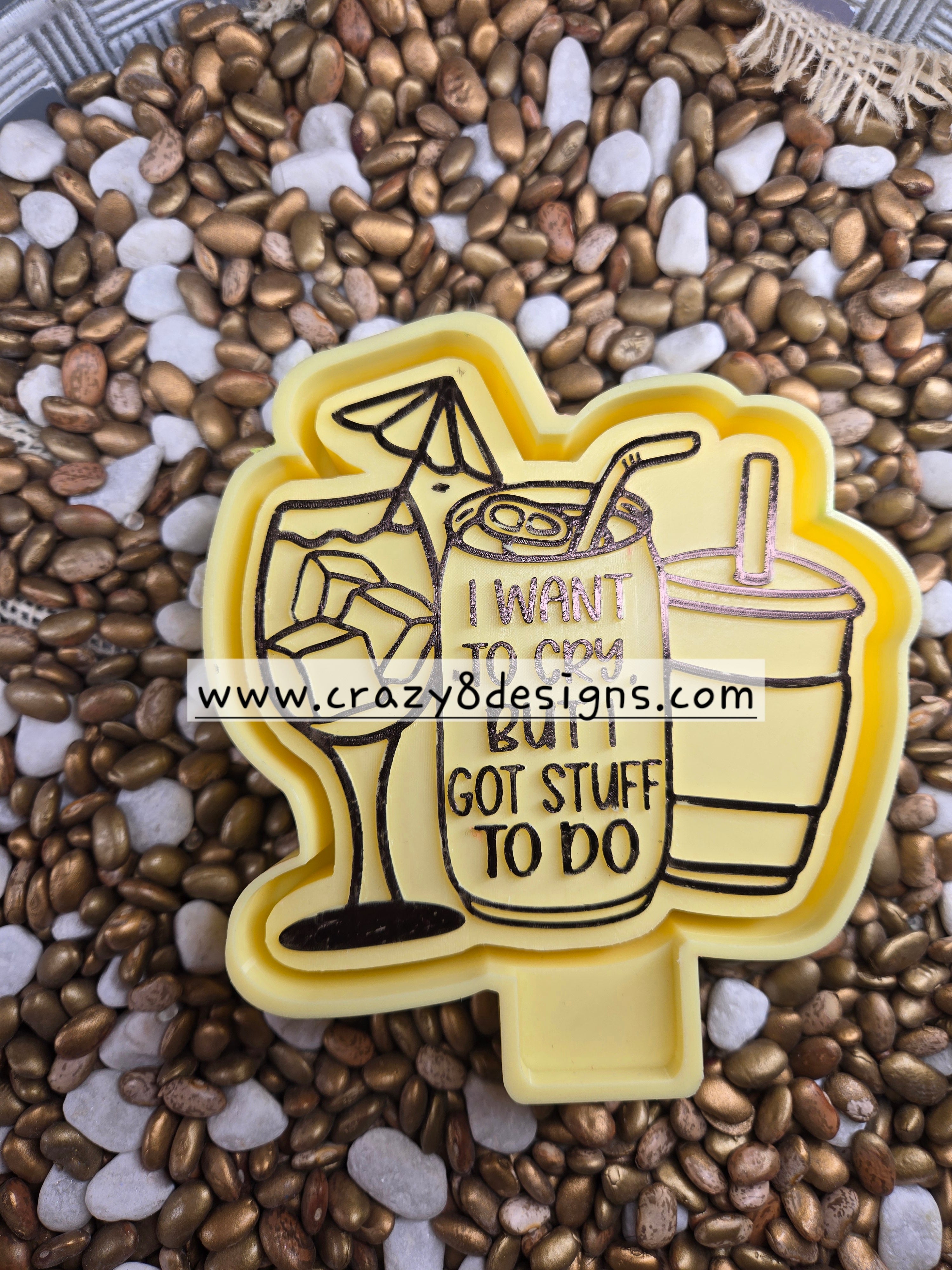 1960. Got Stuff to Do Freshie Mold – Crazy 8 Design