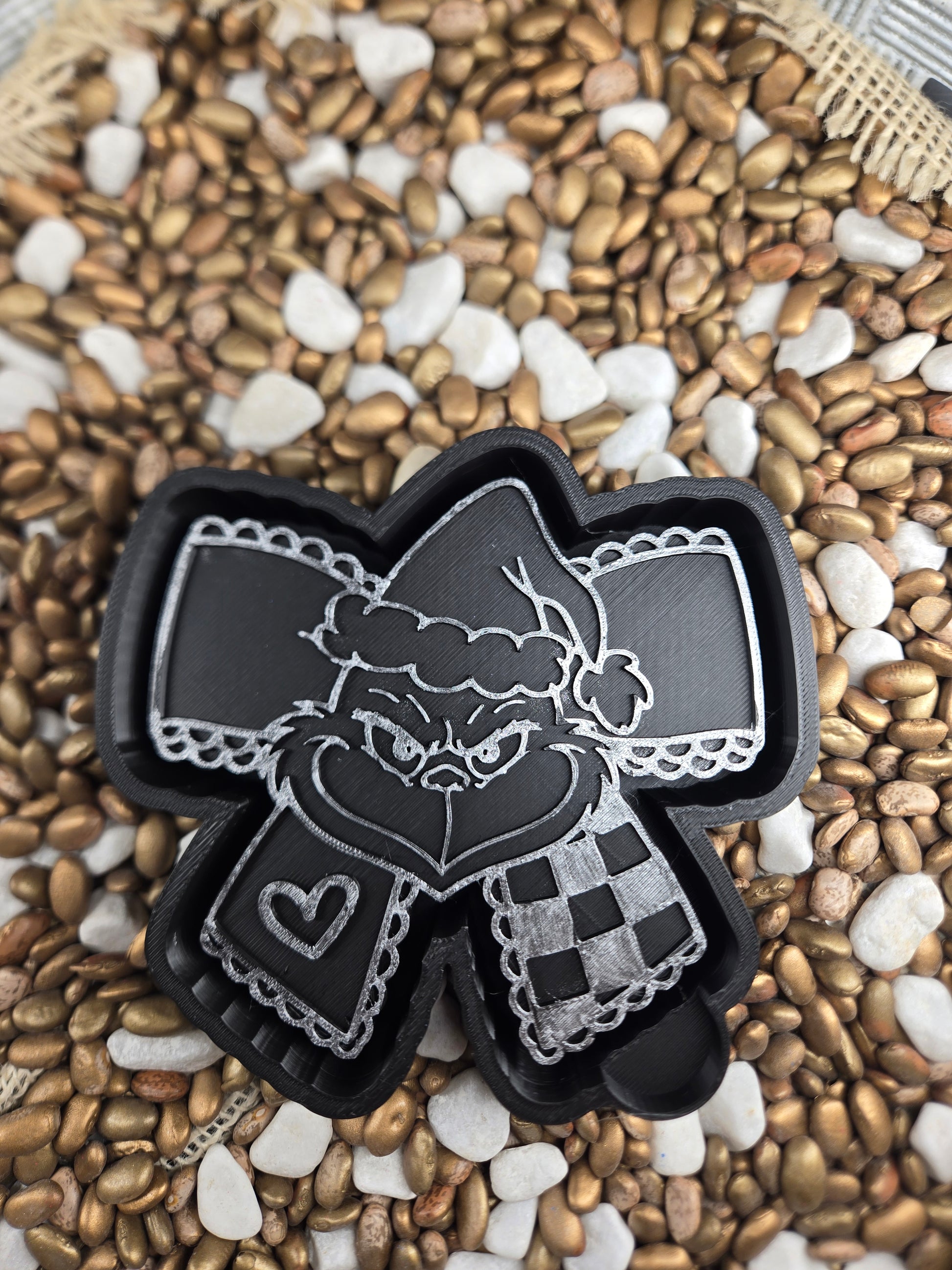 Grinch Bow Freshie Mold