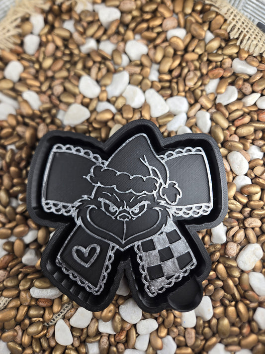 Grinch Bow Freshie Mold