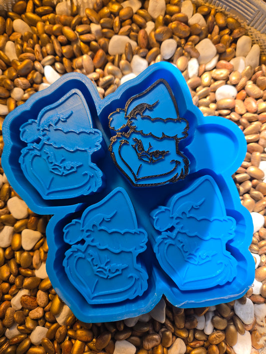 Grinch Vent Clip Freshie Mold