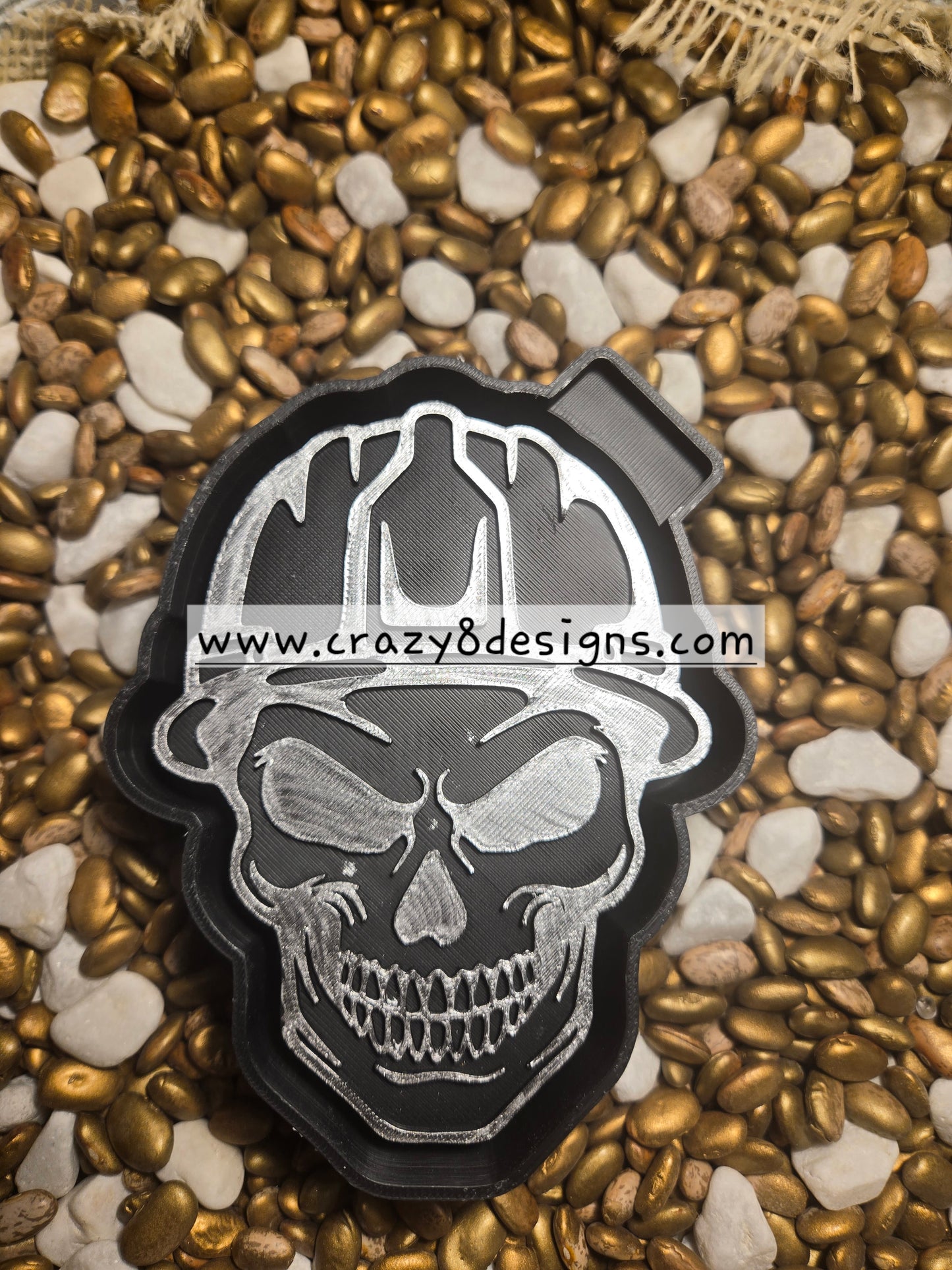Hard Hat Skull Freshie Mold