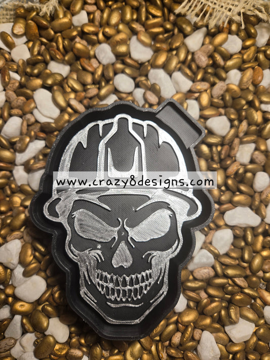 Hard Hat Skull Freshie Mold