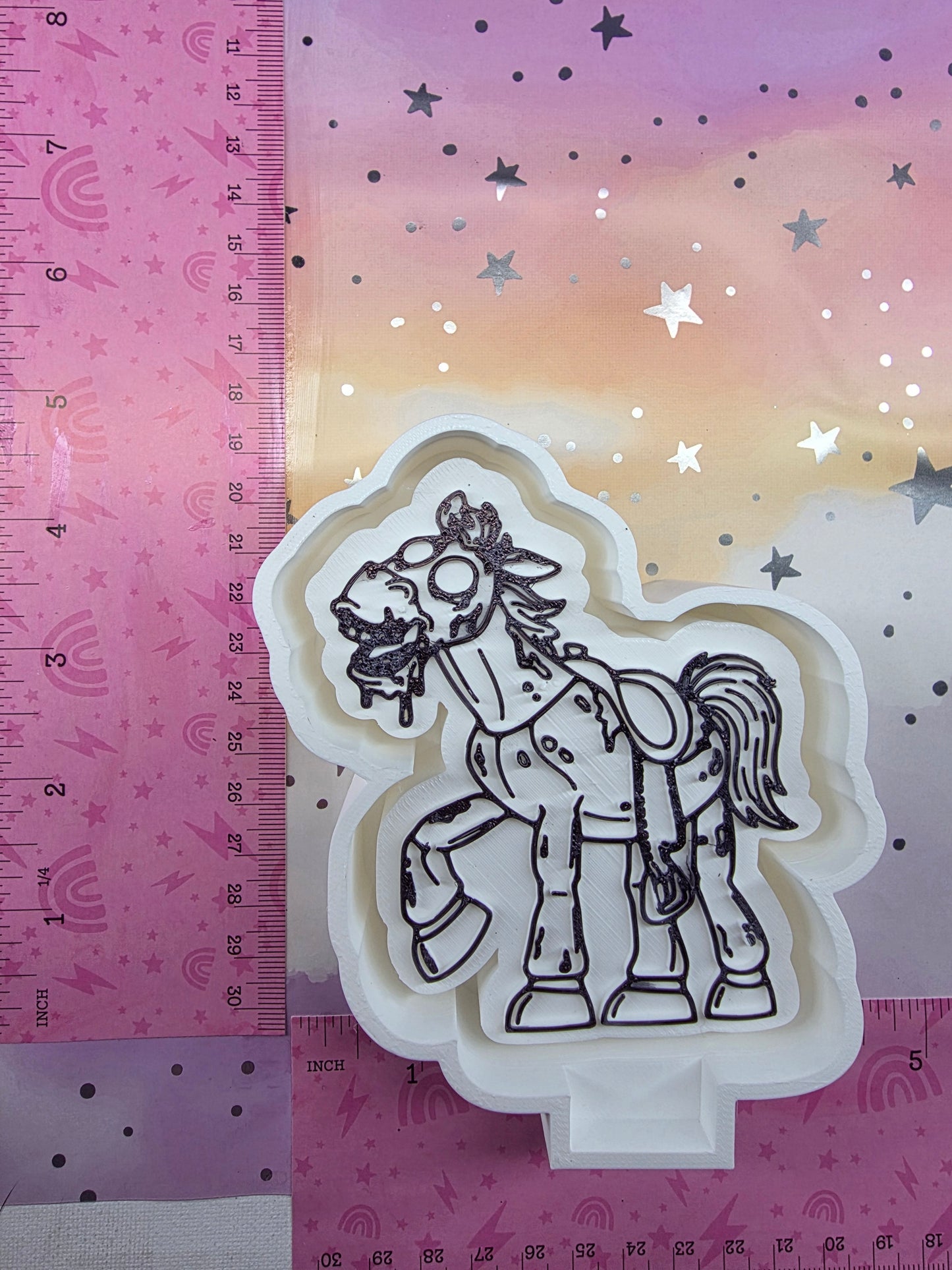 Haunted Horse Face Freshie Mold