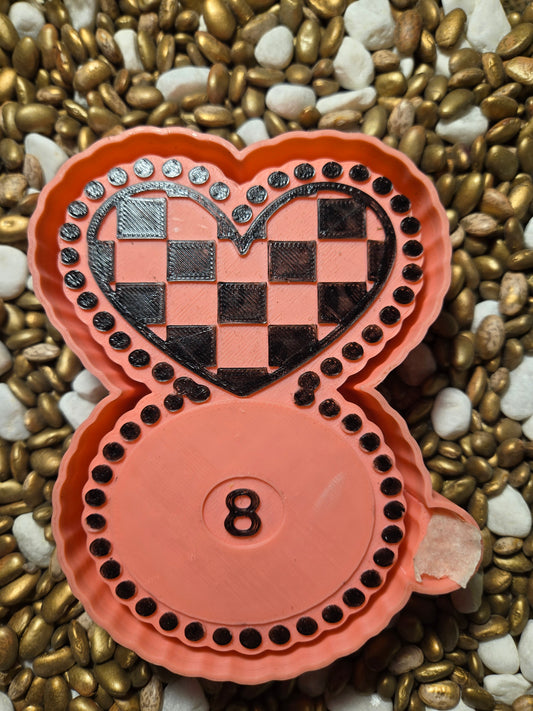 Heart 8 Freshie Mold 