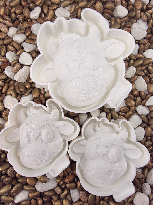 Heart Cow Freshie Mold/ Vents