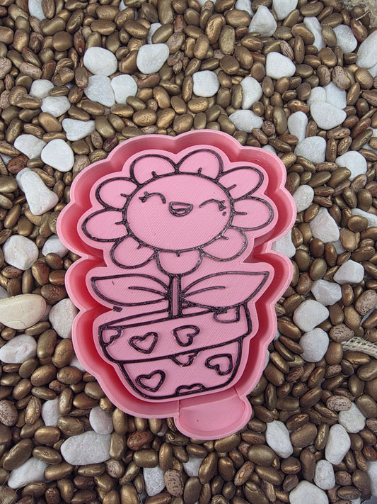 Heart Flower Pot Freshie Mold 