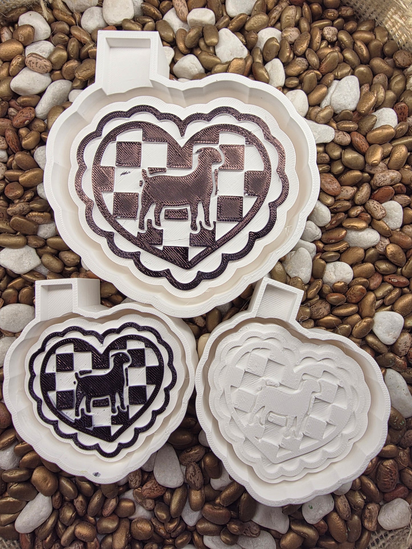  Heart Lamb Freshie Mold/Vent