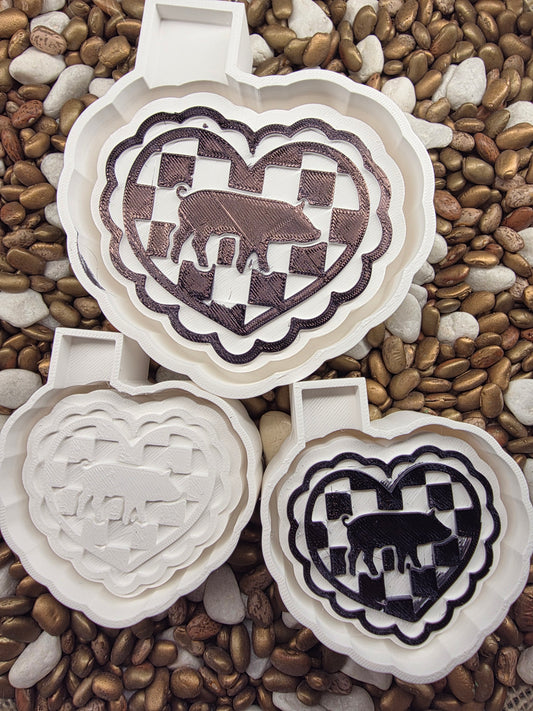 Heart Pig Freshie Mold/Vent