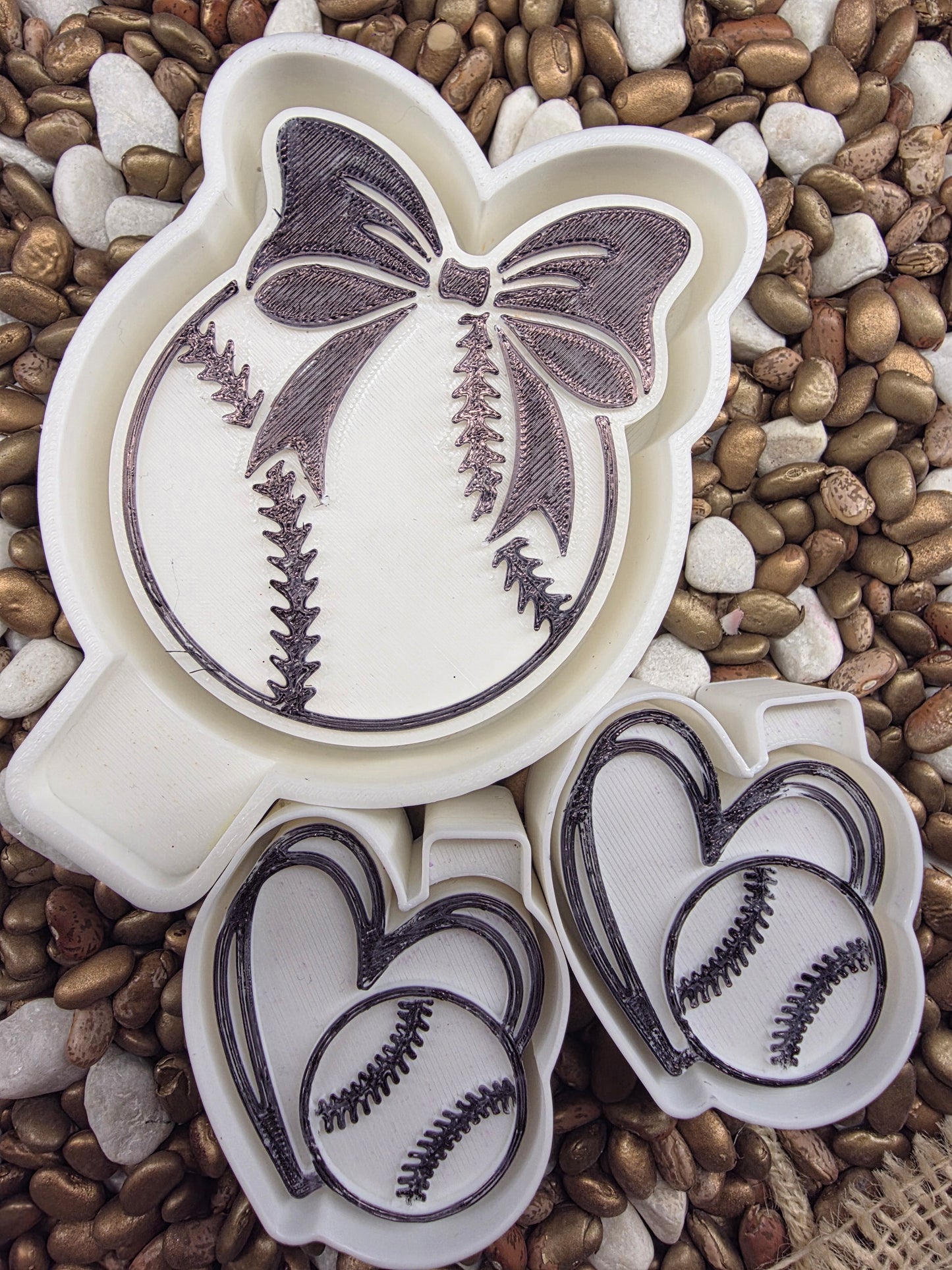 Heart and Ball Freshie Mold/ Vent  