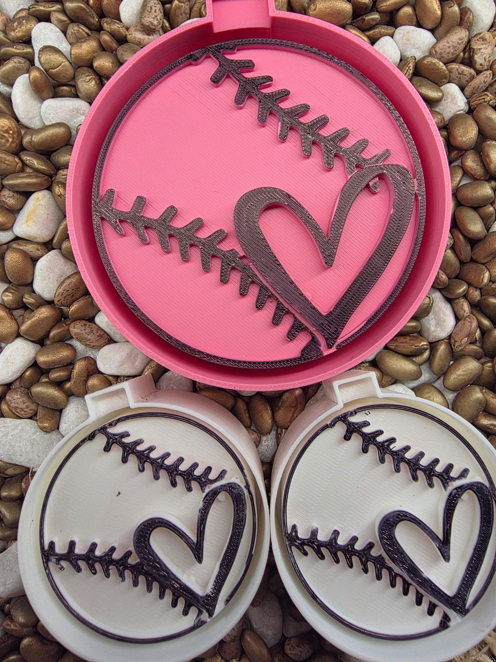 Heart and Ball Freshie Mold/ Vent  