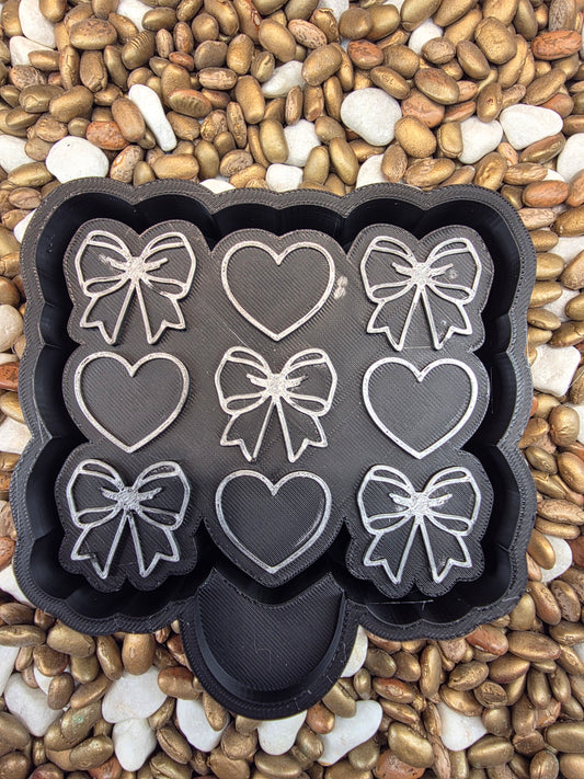 Hearts and Bows Freshie Mold