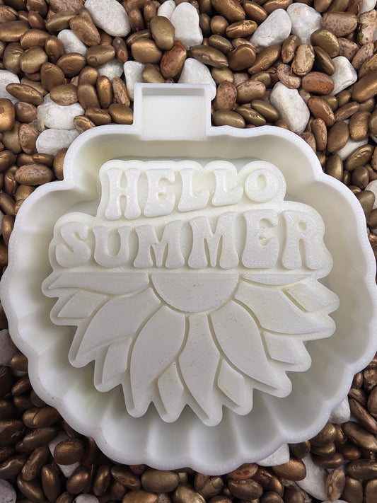 Hello Summer Flower Freshie Mold