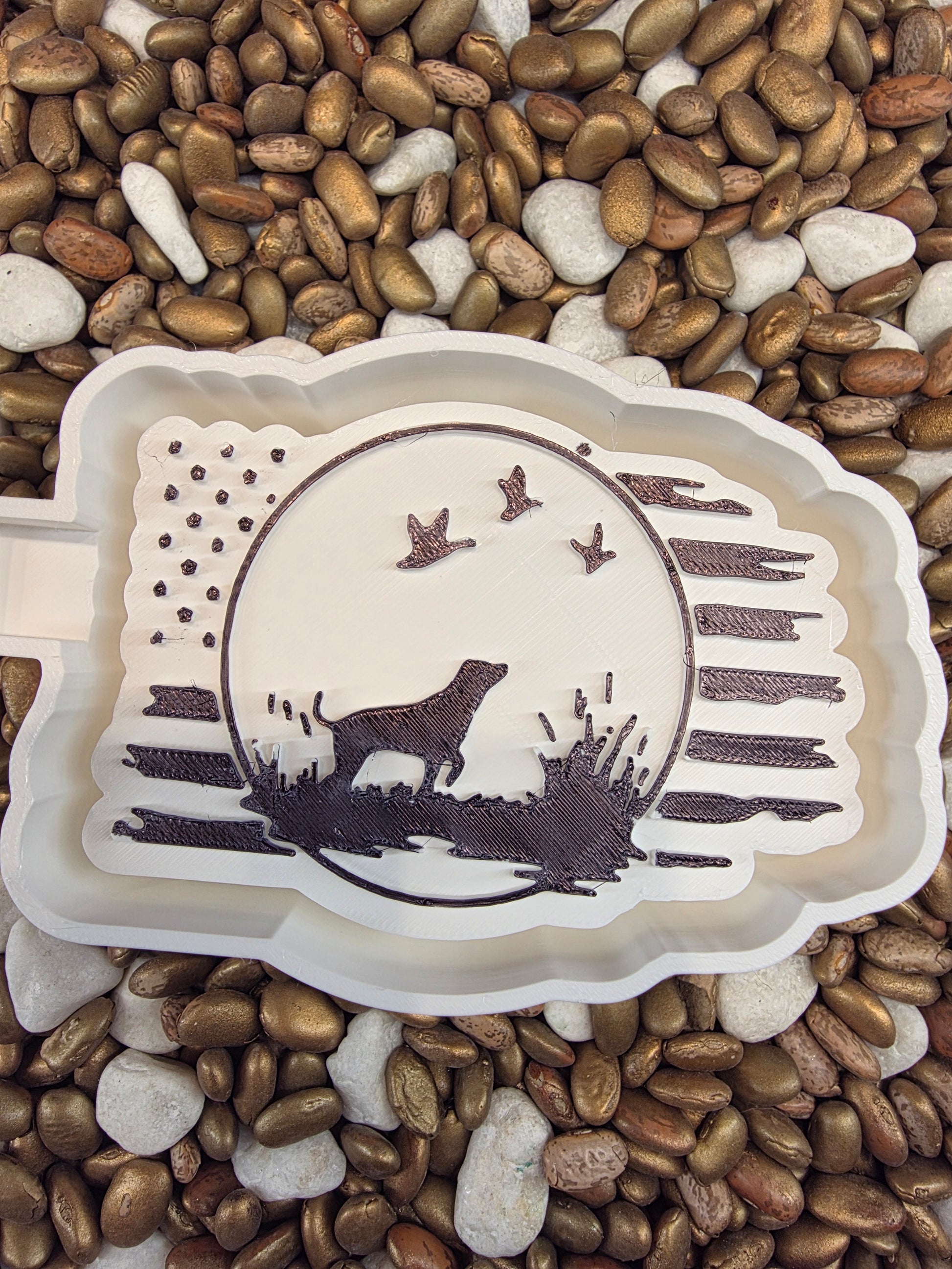 Hunting Dog Flag Freshie Mold