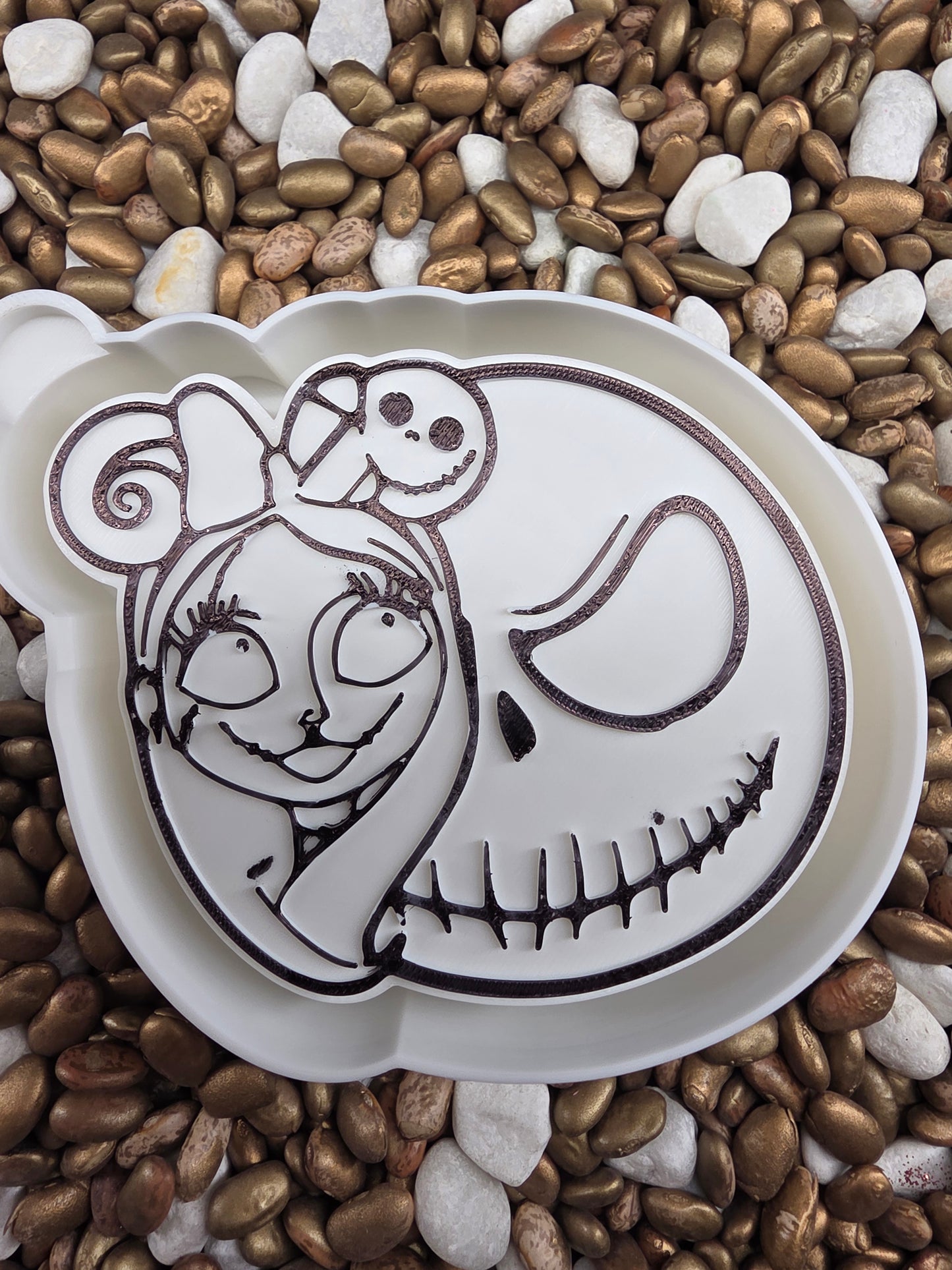 Jack and Sally Freshie Mold