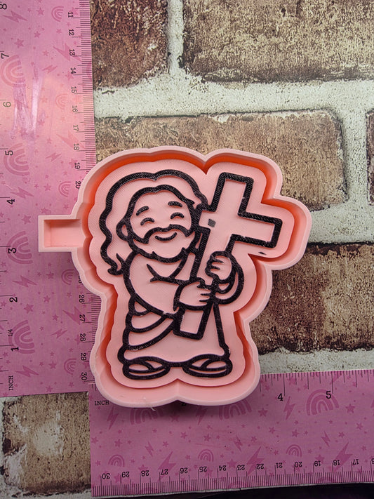 Jesus Carrying the Cross Freshie Mold