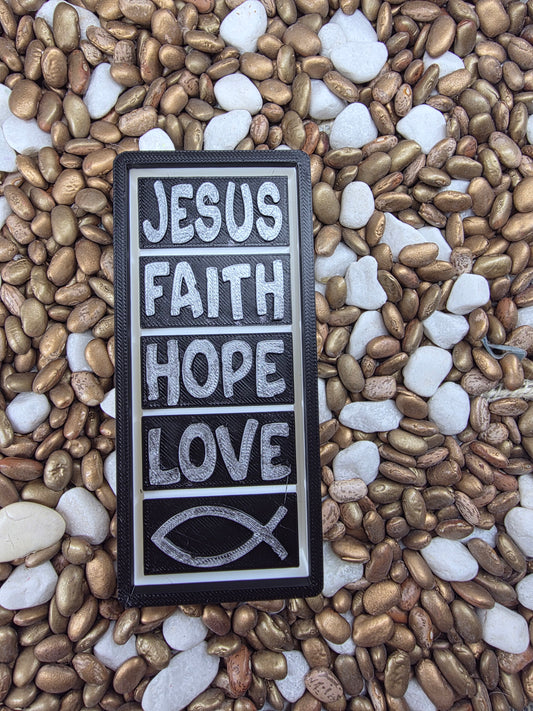 Jesus Faith Hope Love Wax Melt Mold
