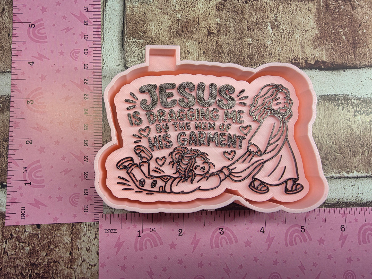 Jesus is Dragging Me Freshie Mold