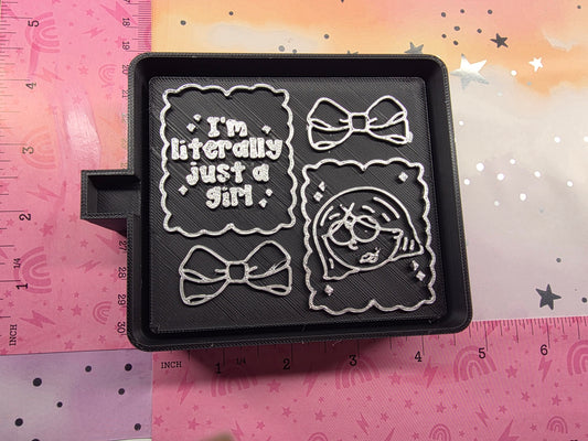 Just a girl Freshie Mold| | Silicone Mold for Freshies