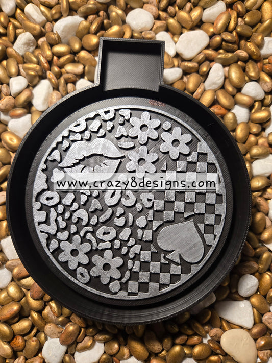 Kiss Round Freshie Mold