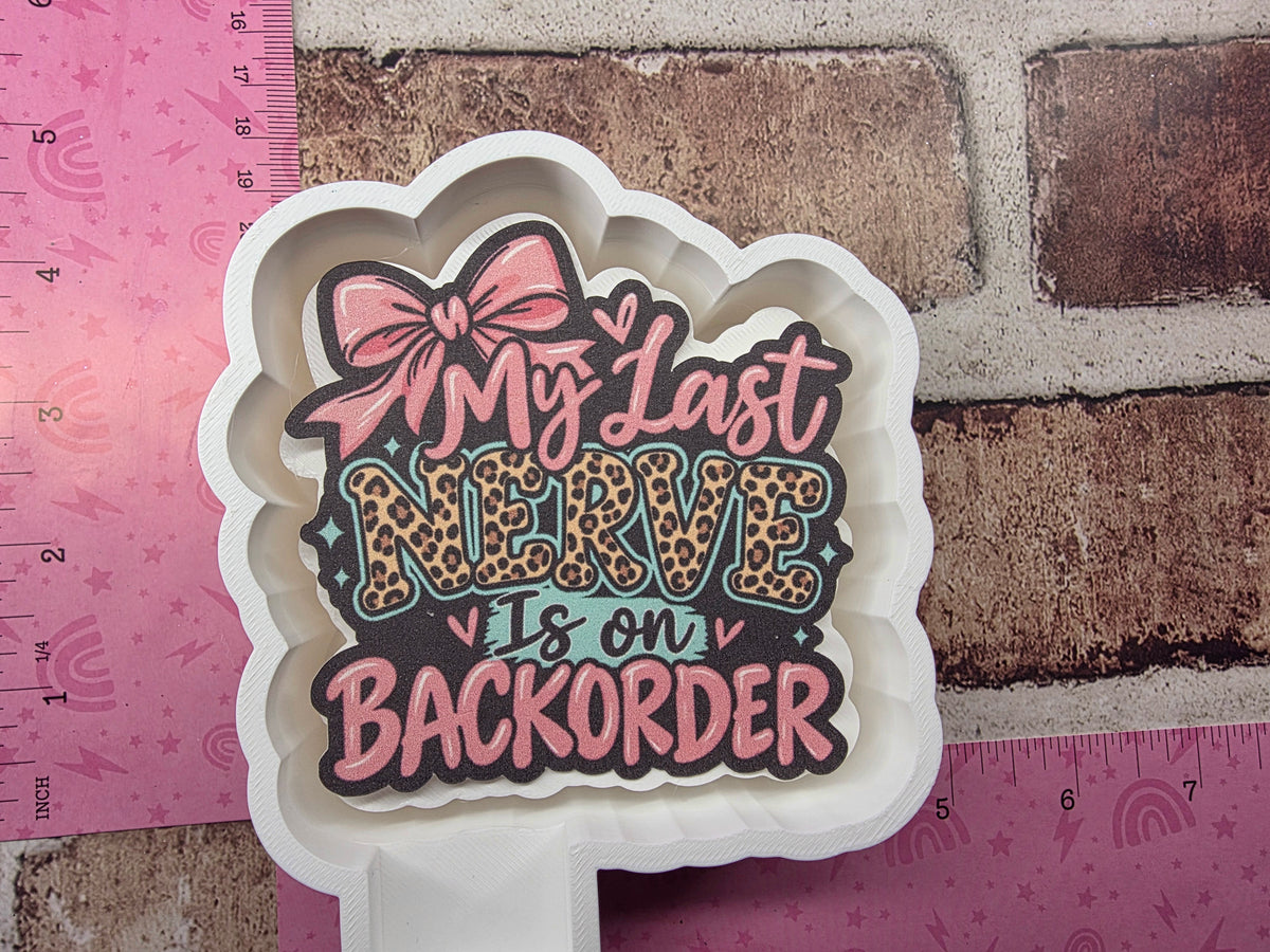 Last Nerve Backordered Cardstock Freshie Mold