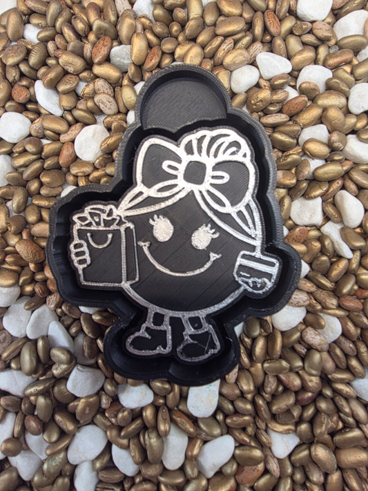 Little Miss Shopping Freshie Mold