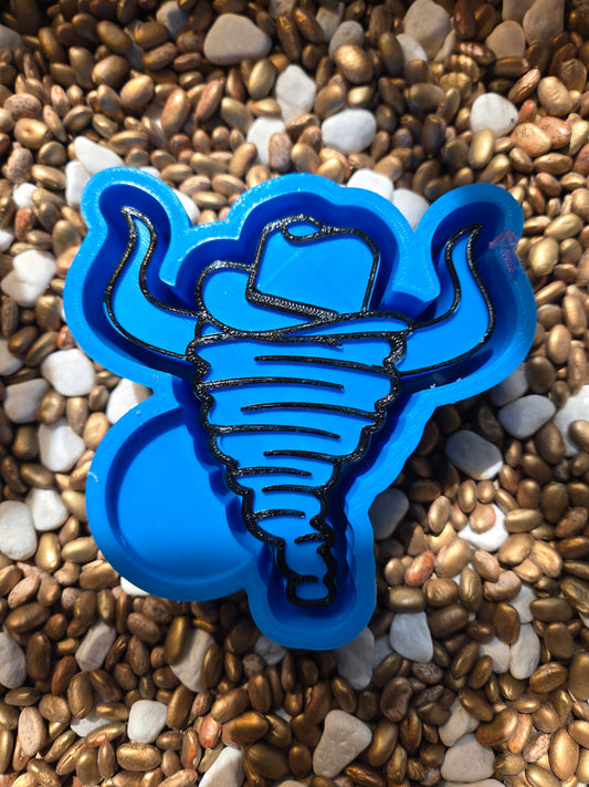Long Horn Tornado Freshie Mold
