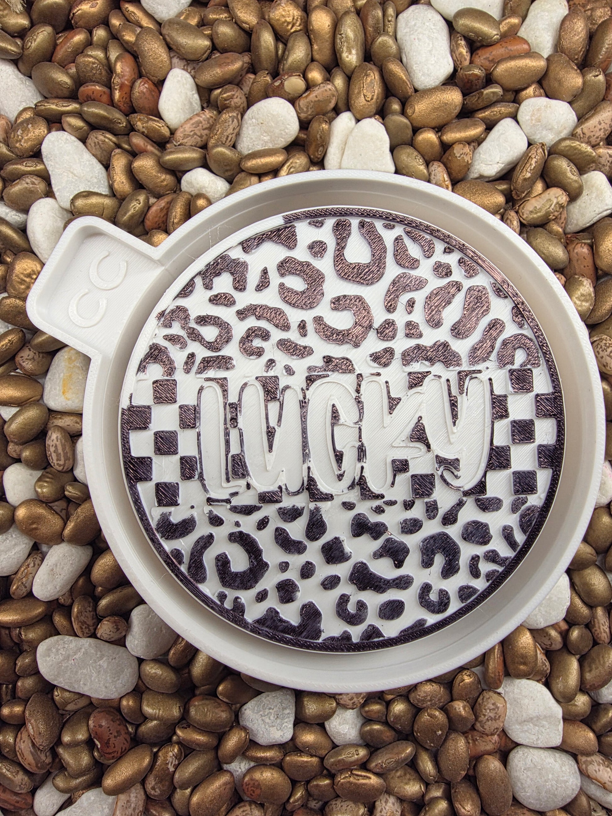 Lucky Round Camo Freshie Mold