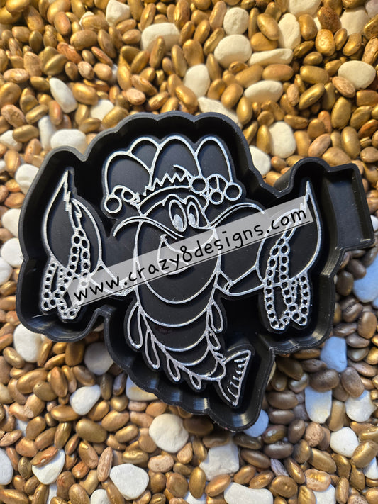 Mardi Gras Crawfish Freshie Mold