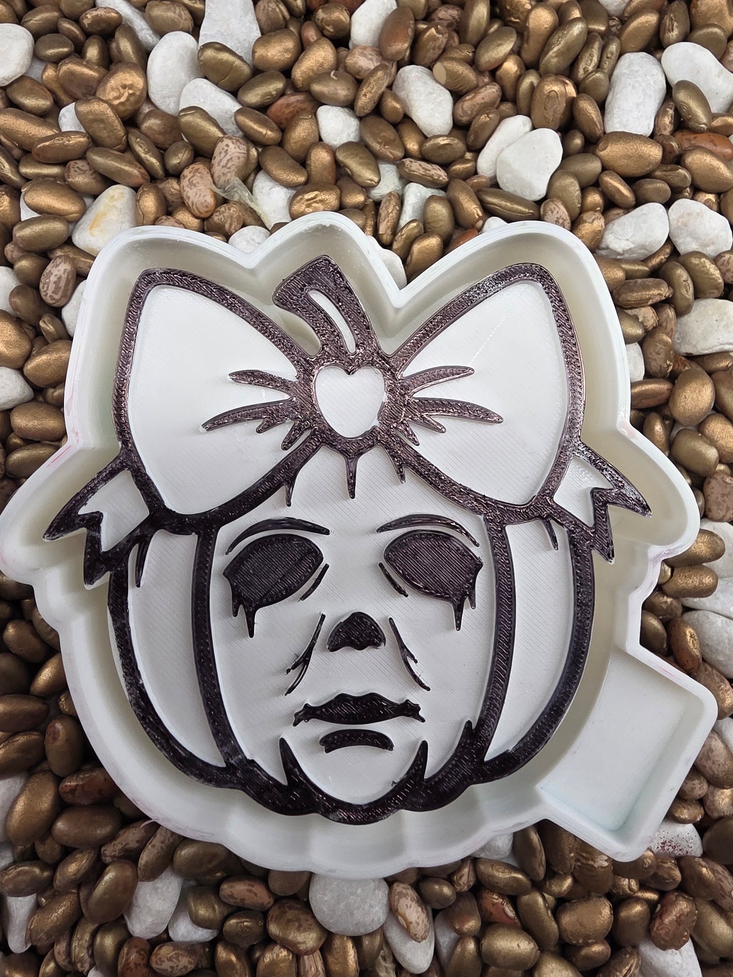 Michael Pumpkin Face Freshie Mold