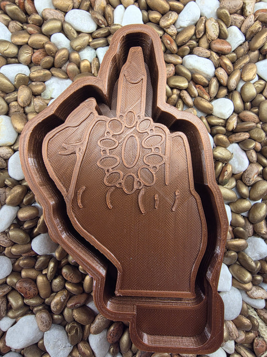 Middle Finger Turquoise Freshie Mold