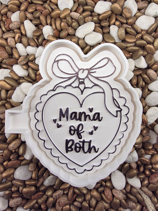 Mom of Both Heart Freshie Mold 