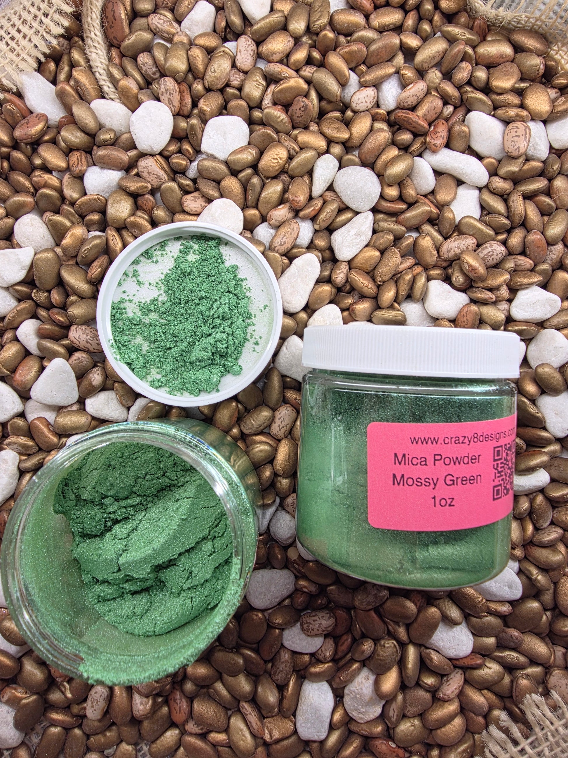 Mossy Green Mica Powder