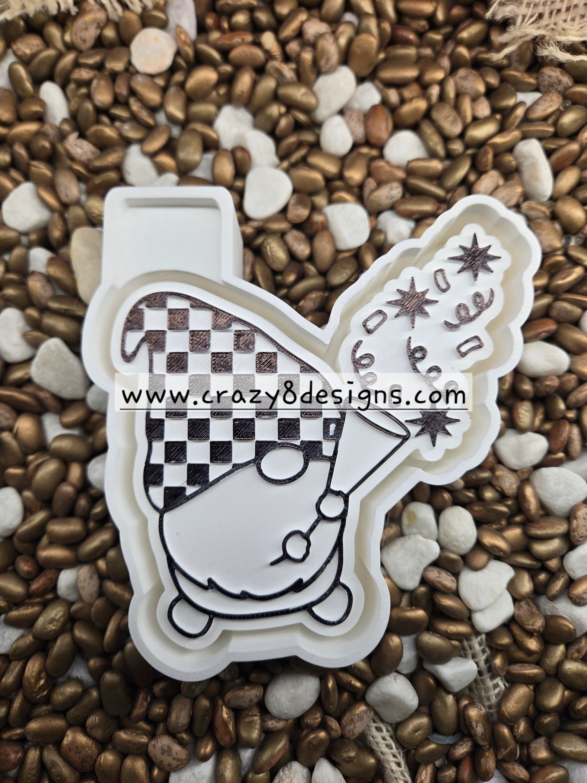 New Years Gnome Freshie Mold