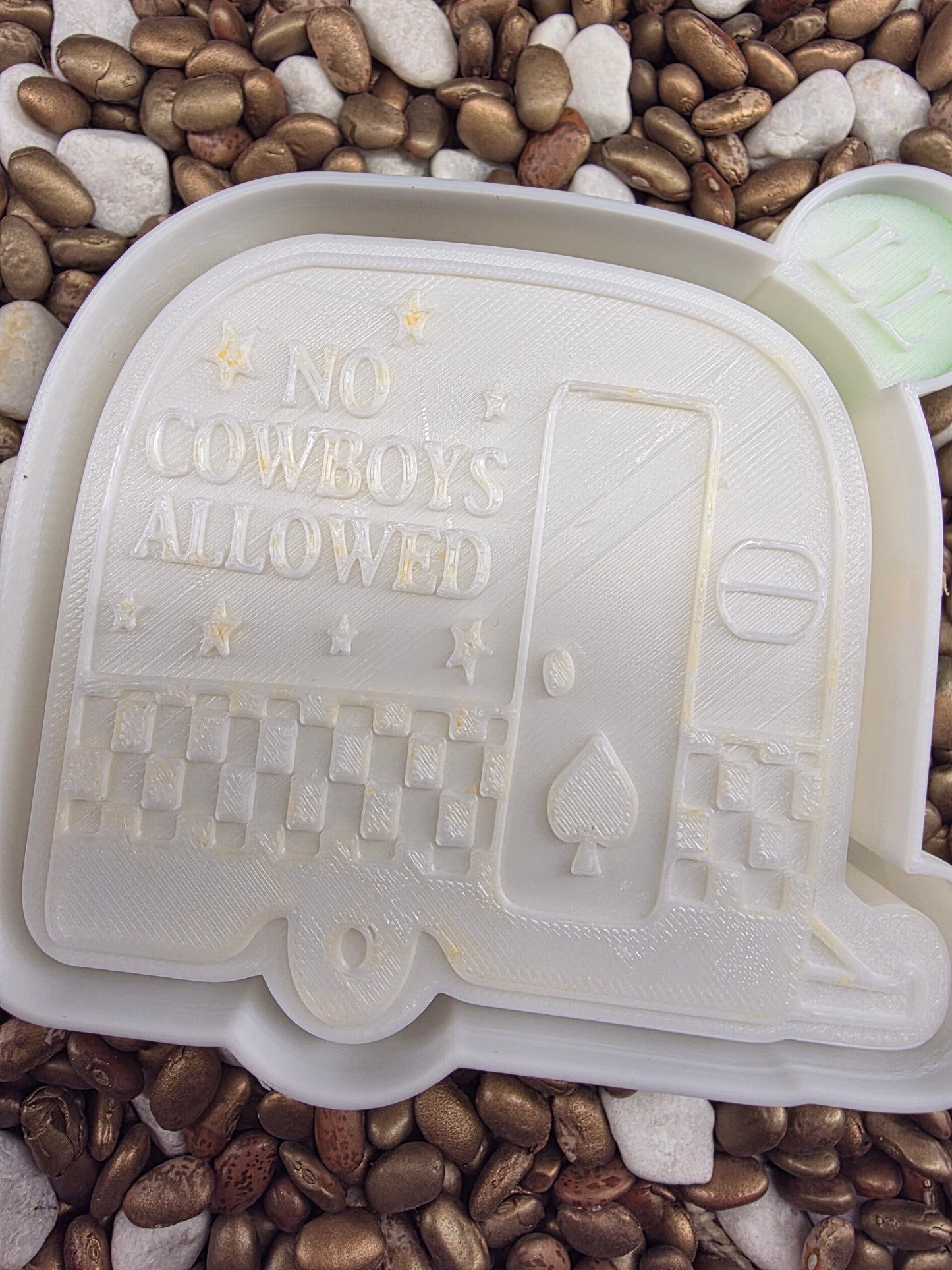 No Cowboys Allowed Freshie Mold