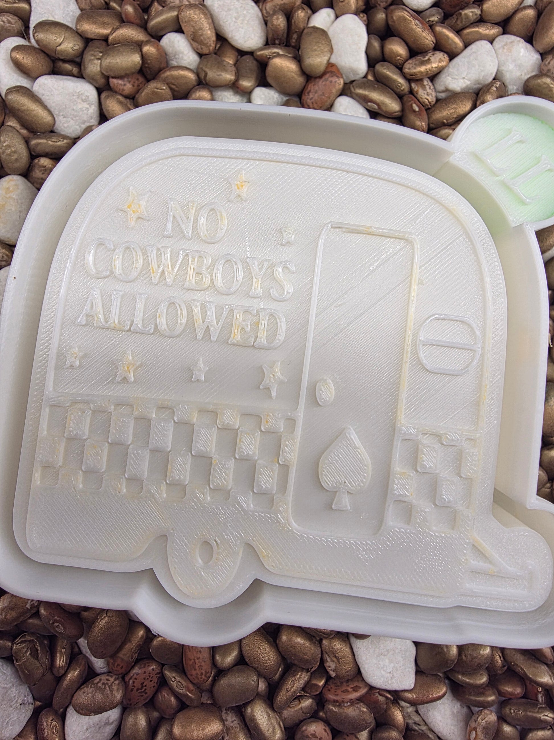 No Cowboys Allowed Freshie Mold