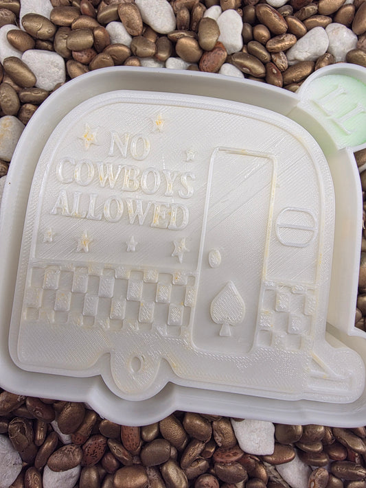 No Cowboys Allowed Freshie Mold