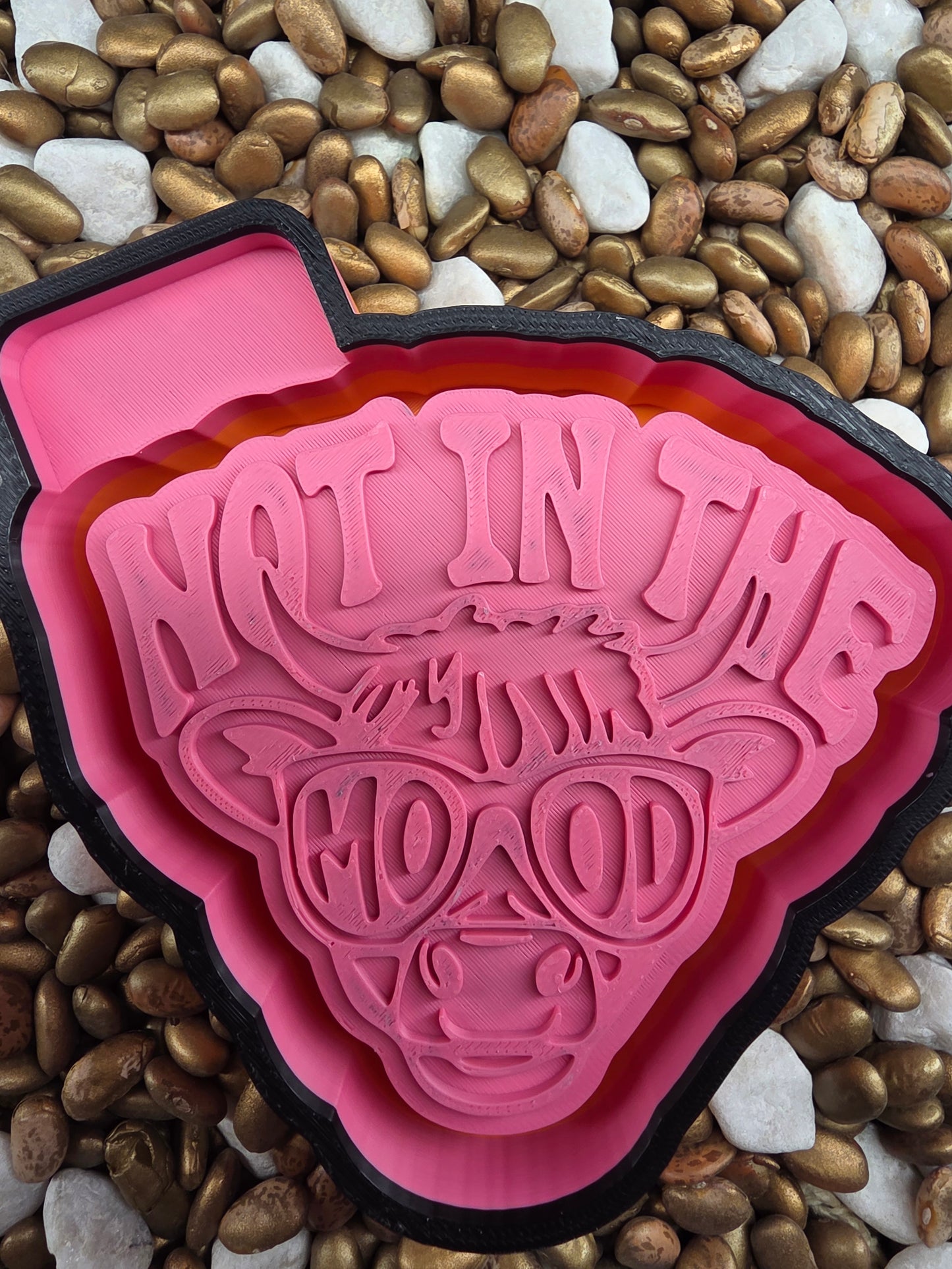 Not in the Mood Cow Freshie Mold