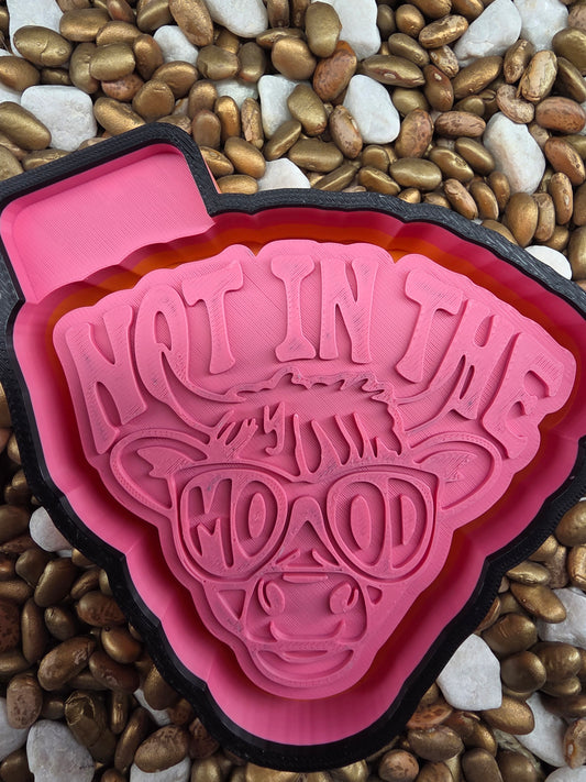 Not in the Mood Cow Freshie Mold