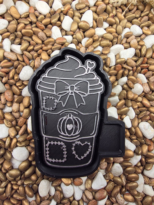 Patch Work Pumpkin Coffee Freshie Mold