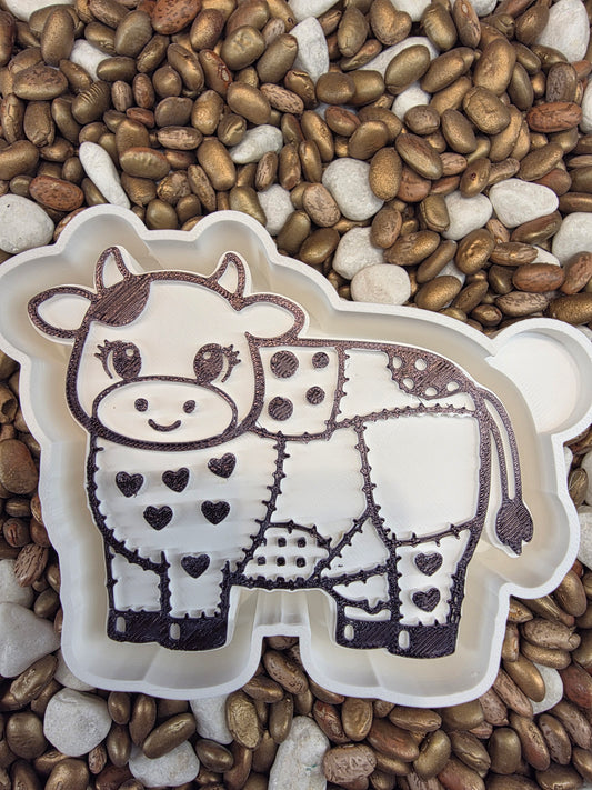 Patchwork Cow Freshie Mold