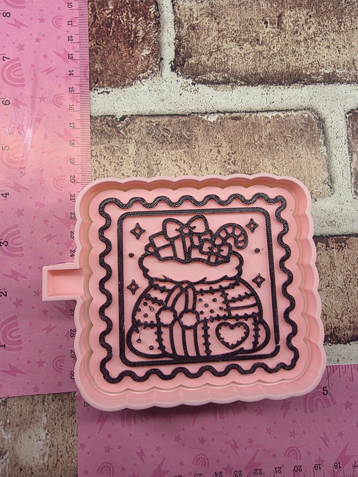 Patchwork Santa Bag Freshie Mold