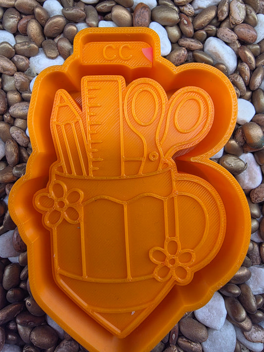 Pencil Jar Teacher Freshie Mold