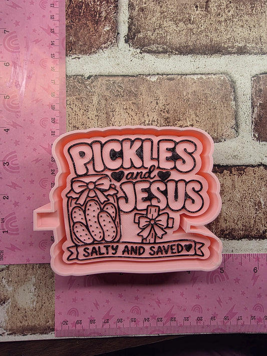 Pickles and Jesus Freshie Mold