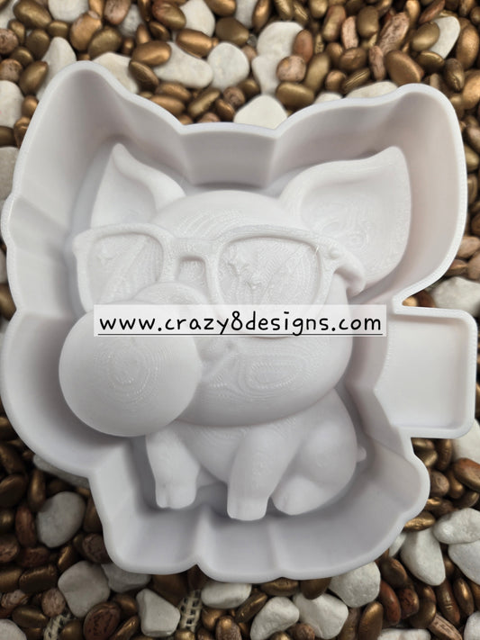 Pig 3d Freshie Mold