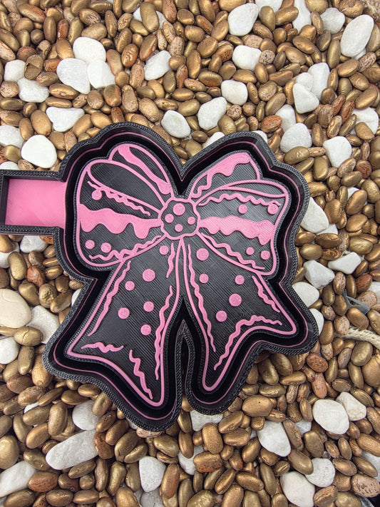 Polka Dot Bow Freshie Mold