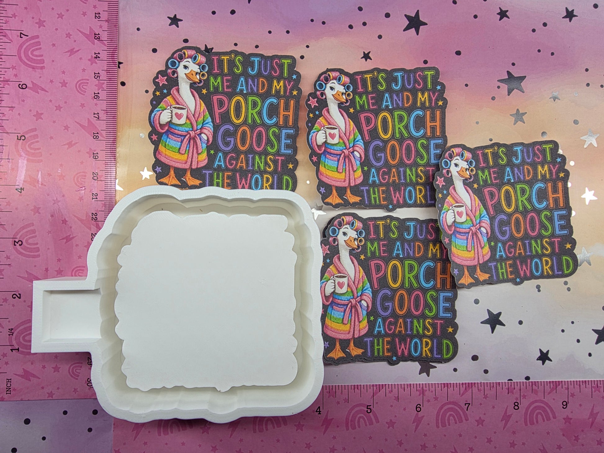  Porch Goose Card Stock Freshie Mold 