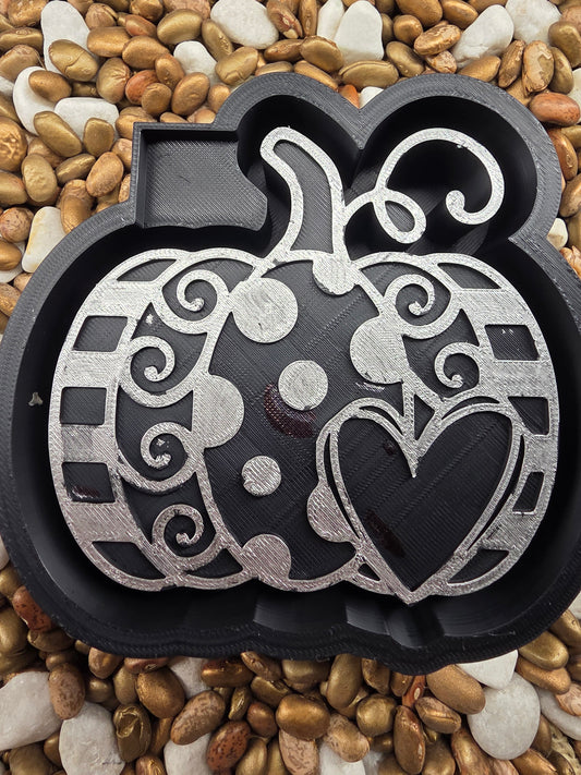 Pumpkin Heart Freshie Mold